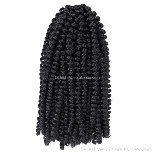 Hot sell  8' 60stands  wholesale crochet braid fiber spring twist curly spring curl hair crochet braid spring twist hair